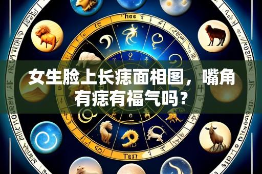 女生脸上长痣面相图，嘴角有痣有福气吗？