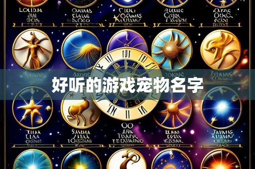 好听的游戏宠物名字