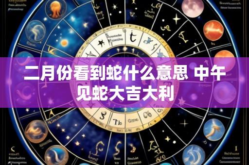 二月份看到蛇什么意思 中午见蛇大吉大利
