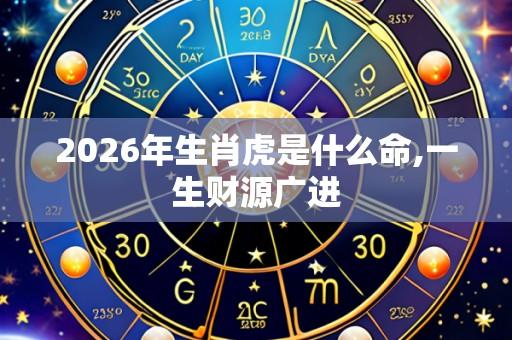 2026年生肖虎是什么命,一生财源广进
