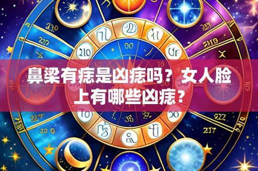 鼻梁有痣是凶痣吗？女人脸上有哪些凶痣？