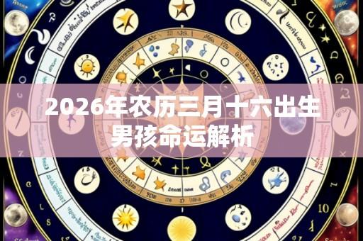 2026年农历三月十六出生男孩命运解析