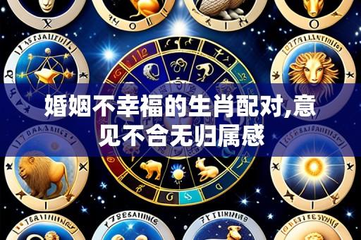 婚姻不幸福的生肖配对,意见不合无归属感