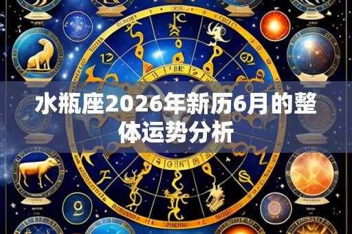水瓶座2026年新历6月的整体运势分析