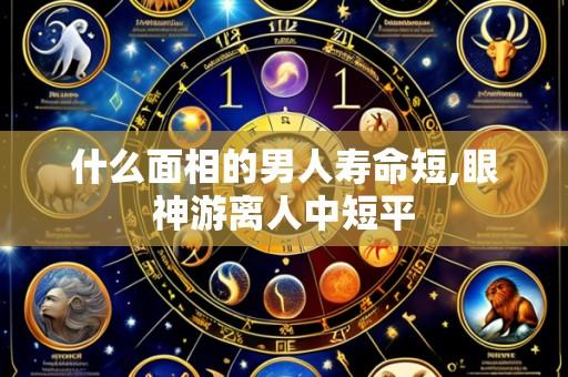 什么面相的男人寿命短,眼神游离人中短平