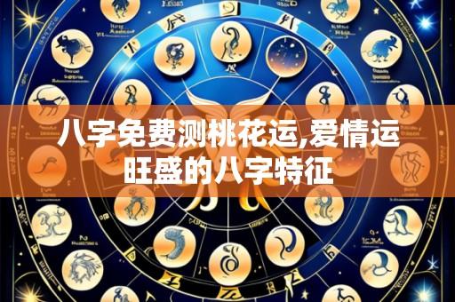 八字免费测桃花运,爱情运旺盛的八字特征