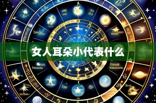 女人耳朵小代表什么
