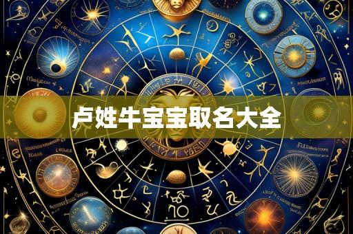 卢姓牛宝宝取名大全