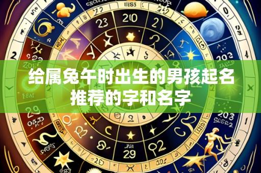 给属兔午时出生的男孩起名推荐的字和名字