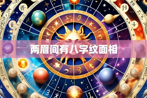 两眉间有八字纹面相
