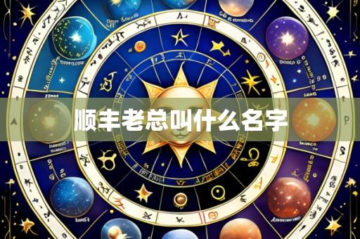 顺丰老总叫什么名字
