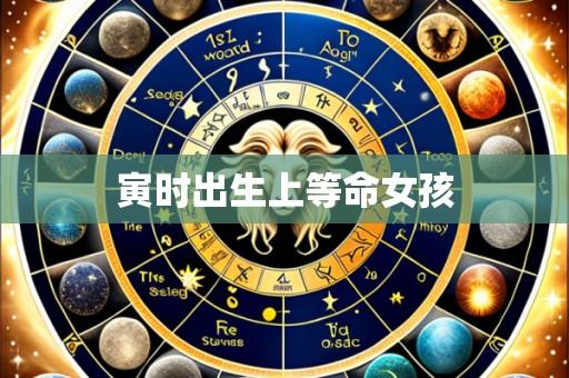 寅时出生上等命女孩