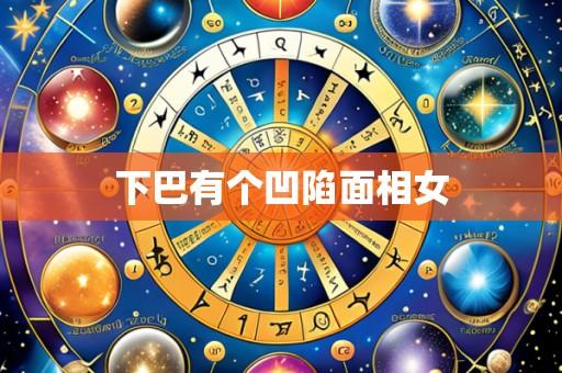 下巴有个凹陷面相女