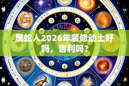 属蛇人2026年装修动土好吗,吉利吗?