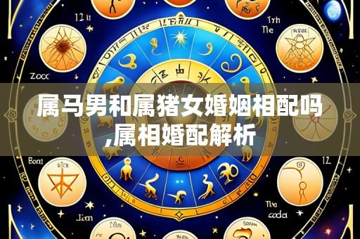 属马男和属猪女婚姻相配吗,属相婚配解析