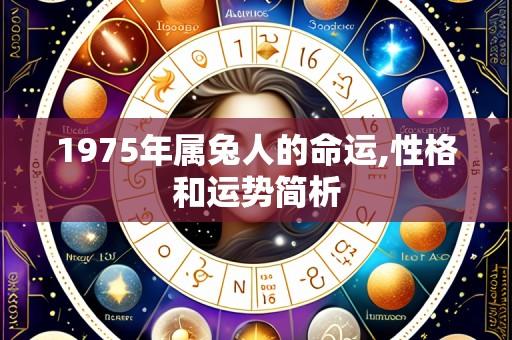 1975年属兔人的命运,性格和运势简析