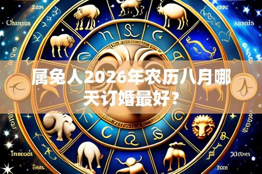属兔人2026年农历八月哪天订婚最好？