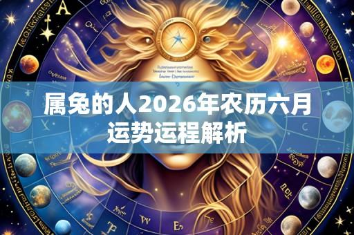 属兔的人2026年农历六月运势运程解析