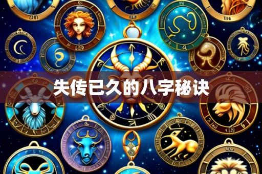 失传已久的八字秘诀