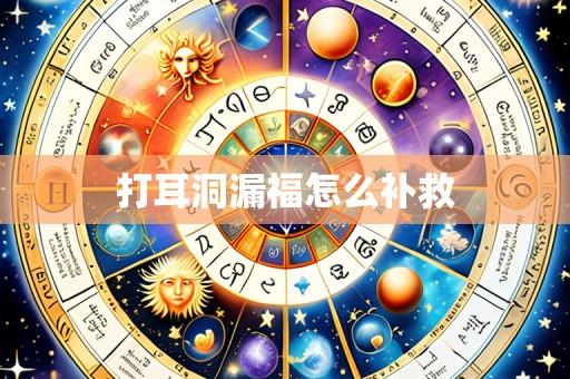 打耳洞漏福怎么补救