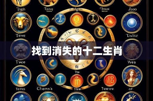 找到消失的十二生肖