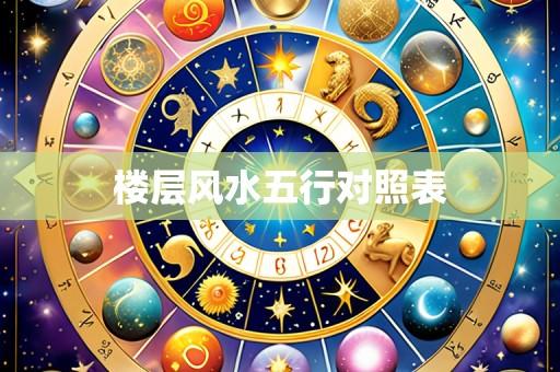 楼层风水五行对照表