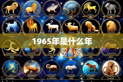 1965年是什么年