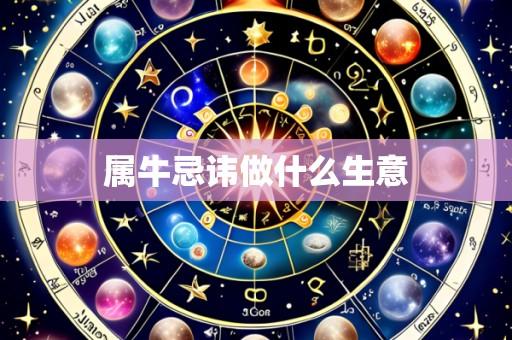 属牛忌讳做什么生意
