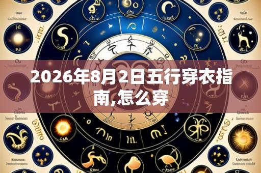 2026年8月2日五行穿衣指南,怎么穿