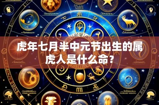 虎年七月半中元节出生的属虎人是什么命?