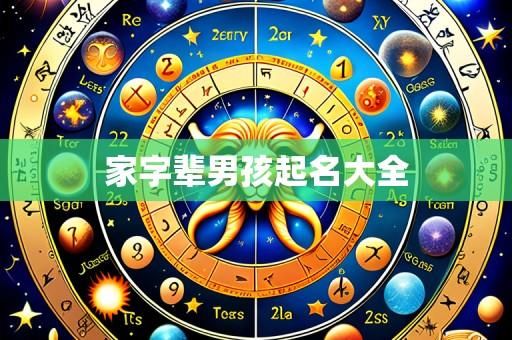 家字辈男孩起名大全