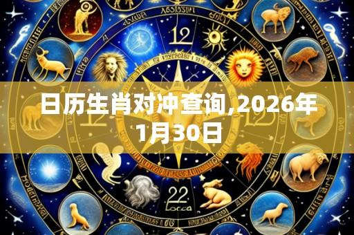 日历生肖对冲查询,2026年1月30日