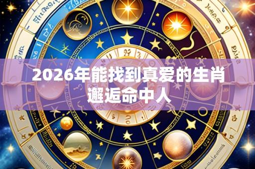 2026年能找到真爱的生肖 邂逅命中人