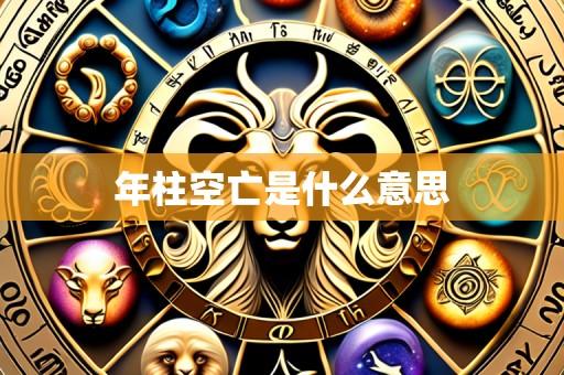 年柱空亡是什么意思