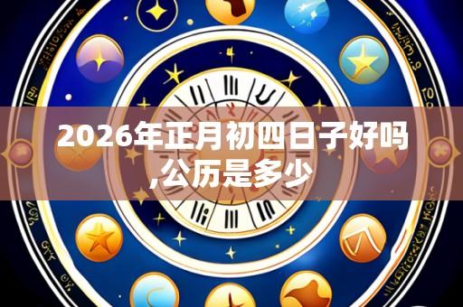 2026年正月初四日子好吗,公历是多少