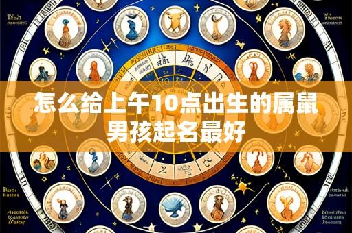 怎么给上午10点出生的属鼠男孩起名最好