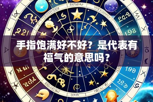 手指饱满好不好？是代表有福气的意思吗？