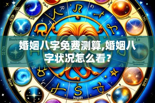 婚姻八字免费测算,婚姻八字状况怎么看?