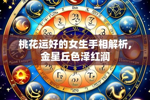桃花运好的女生手相解析,金星丘色泽红润