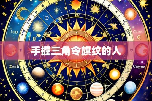 手握三角令旗纹的人