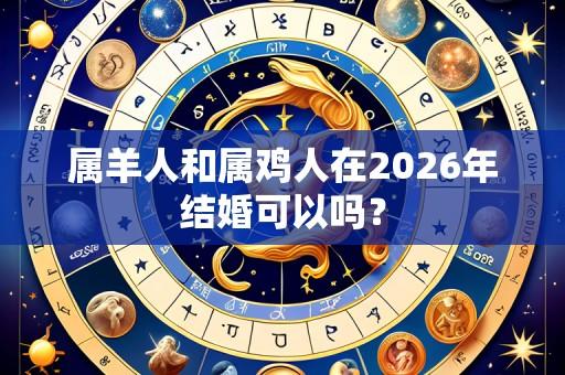 属羊人和属鸡人在2026年结婚可以吗？