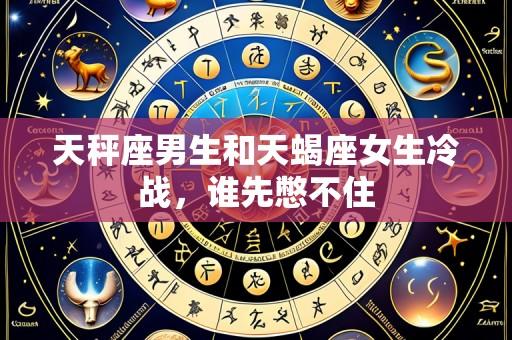 天秤座男生和天蝎座女生冷战,谁先憋不住