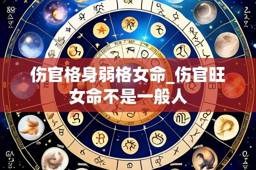 伤官格身弱格女命_伤官旺女命不是一般人