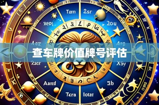 查车牌价值牌号评估