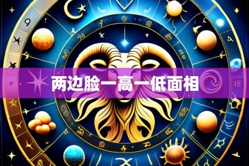 两边脸一高一低面相