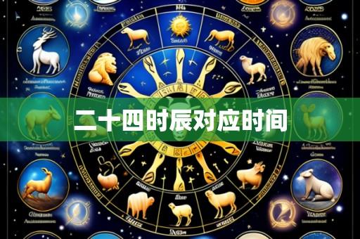二十四时辰对应时间