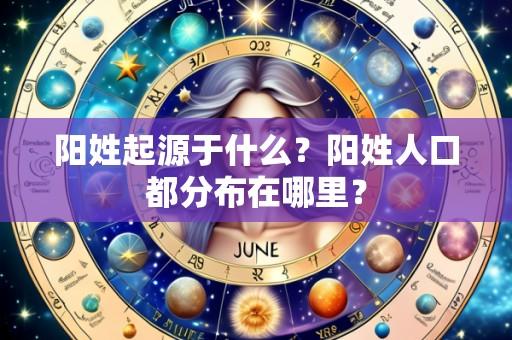 阳姓起源于什么？阳姓人口都分布在哪里？