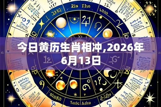今日黄历生肖相冲,2026年6月13日
