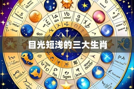 目光短浅的三大生肖
