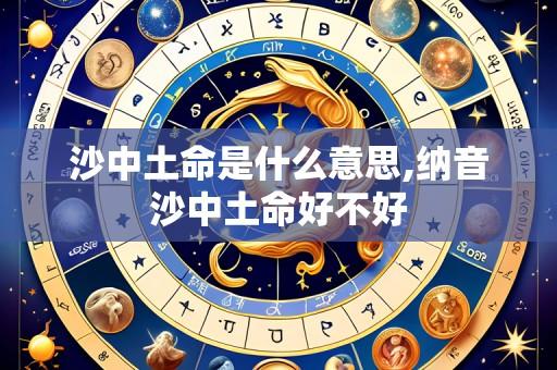 沙中土命是什么意思,纳音沙中土命好不好